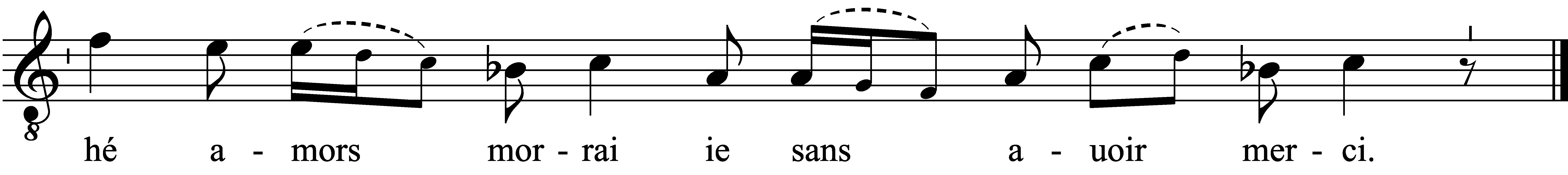 Refrain musical notation